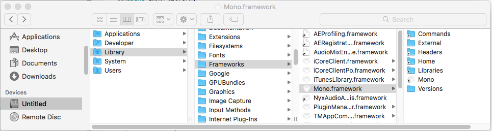 does visual studio community for mac support .net framework